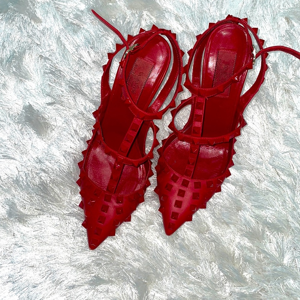 Valentino Red Rouge Rockstud Pump
